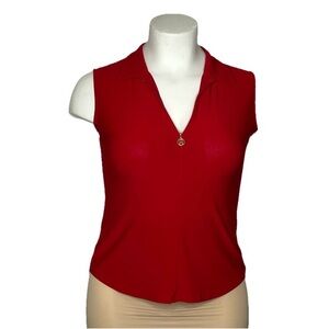 Tommy Hilfiger Red Sleeveless Blouse